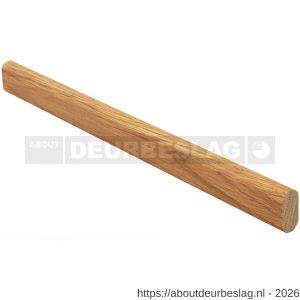 Hermeta 1010 garderobebuis recht ovaal Gardelux 1 30x14 mm L=1015 mm eiken - R20101508 - afbeelding 1