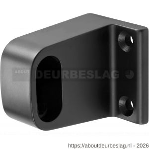 Hermeta 1030 garderobebuis steun eind Gardelux 1 type 1 mat zwart - R20101476 - afbeelding 1