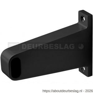 Hermeta 1050 garderobebuis steun eind Gardelux 1 type 3 mat zwart - R20101554 - afbeelding 1