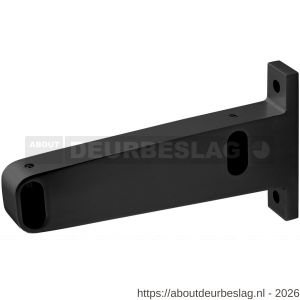 Hermeta 1080 garderobebuis steun eind links Gardelux 1 type 5 mat zwart - R20101564 - afbeelding 1