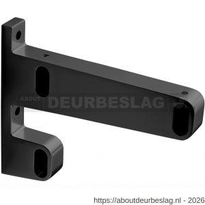 Hermeta 1091 garderobebuis steun eind rechts Gardelux 1 type 6 mat zwart - R20101572 - afbeelding 1