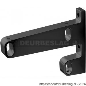 Hermeta 1092 garderobebuis steun midden Gardelux 1 type 6 mat zwart - R20101574 - afbeelding 1