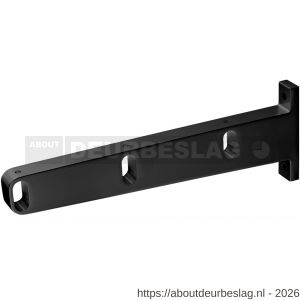 Hermeta 1112 garderobebuis steun midden Gardelux 1 type 7A mat zwart - R20101586 - afbeelding 1