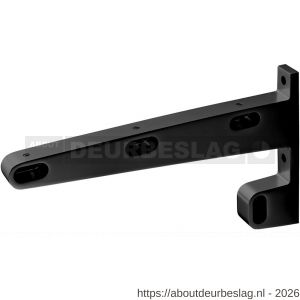 Hermeta 1140 garderobebuis steun eind links Gardelux 1 type 13 mat zwart - R20101594 - afbeelding 1