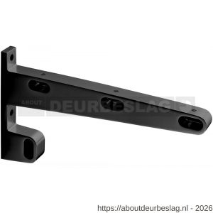 Hermeta 1141 garderobebuis steun eind rechts Gardelux 1 type 13 mat zwart - R20101596 - afbeelding 1