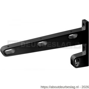 Hermeta 1142 garderobebuis steun midden Gardelux 1 type 13 mat zwart - R20101598 - afbeelding 1