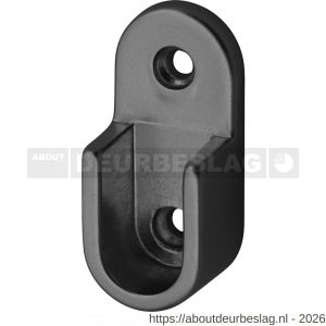 Hermeta 1170 garderobebuis steun in de dag Gardelux 1 zwart - R20101478 - afbeelding 1