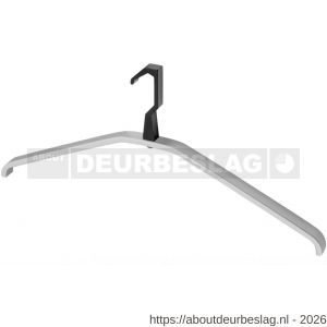 Hermeta 1262 garderobe kledinghanger Gardelux 2 zelfrichtend mat naturel-zwart - R20100636 - afbeelding 1