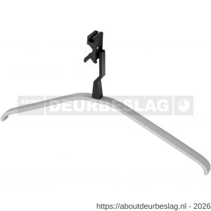 Hermeta 1264 garderobe kledinghanger Gardelux 2 niet uitneembaar mat naturel - R20100641 - afbeelding 1