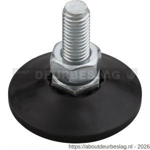 Hermeta 1366 garderobe bouwprofiel stelvoet M10 zwart - R20100069 - afbeelding 1