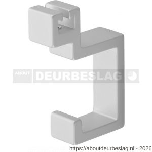 Hermeta 2083 garderobebuis jashaak enkel Gardelux 2 mat naturel - R20100419 - afbeelding 1