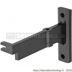 Hermeta 2091 garderobebuis steun Gardelux 2 zwart - R20101828 - afbeelding 1