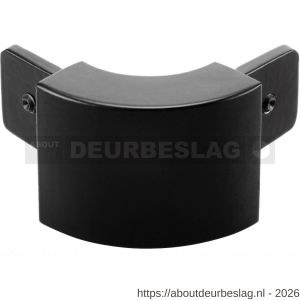 Hermeta 2130 garderobelijst hoek buiten rond Gardelux 2 voor lijst 2000 zwart - R20100351 - afbeelding 1