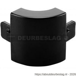 Hermeta 2131 garderobelijst hoek buiten rond Gardelux 2 voor lijst 2001 zwart - R20100352 - afbeelding 1