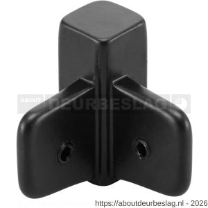 Hermeta 2140 garderobelijst hoek buiten Gardelux 2 voor lijst 2000 zwart - R20100355 - afbeelding 1