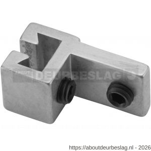 Hermeta 2151 garderobelijst T-verbinder Gardelux 2 voor lijst 2001 blank - R20100358 - afbeelding 1