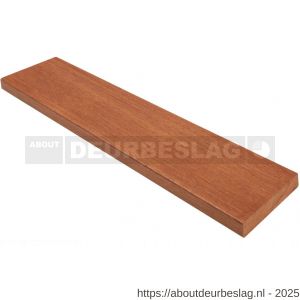 Hermeta 3007 zitbank zitdeel hout 90x25 mm meranti hardhout per meter - R20101350 - afbeelding 1