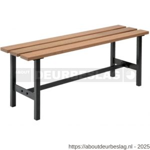Hermeta 3020 zitbank Gardelux type 3 115 cm houten zitting zwart - R20101337 - afbeelding 1
