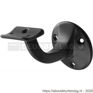 Hermeta 3500 leuninghouder 65 mm holzadel zwart EAN sticker - R20100832 - afbeelding 1