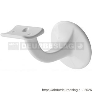 Hermeta 3501 leuninghouder 65 mm holzadel M8 wit EAN sticker - R20100839 - afbeelding 1