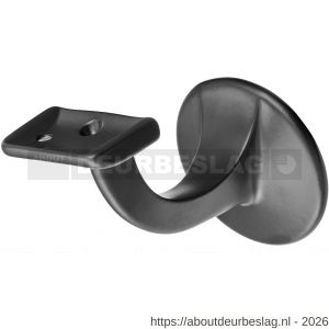 Hermeta 3503 leuninghouder 65 mm vlakzadel M8 zwart - R20101927 - afbeelding 1