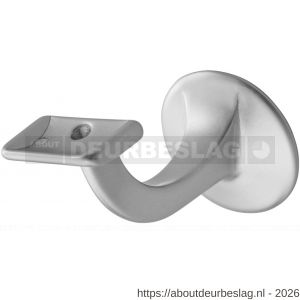 Hermeta 3508 leuninghouder 75 mm vlakzadel M8 naturel - R20100862 - afbeelding 1