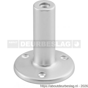 Hermeta 3516 leuninghouder rozet met vaste zuil opschroevend 71 mm naturel - R20100943 - afbeelding 1