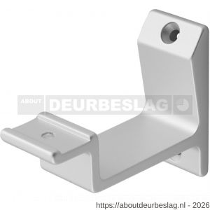 Hermeta 3540 leuninghouder vlakzadel opschroevend mat naturel EAN sticker - R20100884 - afbeelding 1