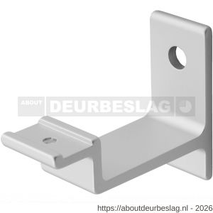 Hermeta 3541 leuninghouder vlakzadel stokschroef mat naturel EAN sticker - R20100888 - afbeelding 1