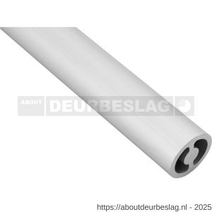 Hermeta 3850 koker doorvalbeveiliging rond-ovaal 28x26x3 mm aluminium 300 cm wit - R20102090 - afbeelding 1