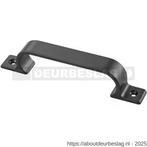 Hermeta 4232 hand- en meubelgreep 128 mm opschroevend mat zwart EAN sticker - R20101717 - afbeelding 1