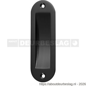 Hermeta 4560 schuifdeurkom 120x40 mm ovaal zwart - R20101744 - afbeelding 1