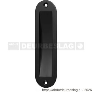 Hermeta 4562 schuifdeurkom 150x40 mm ovaal zwart - R20101977 - afbeelding 1