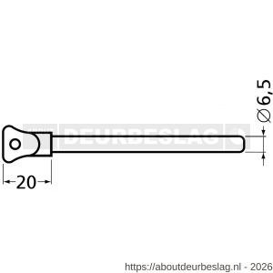 Hermeta 4566 raampen met ketting blank - R20101787 - afbeelding 2