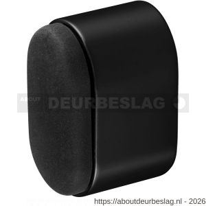 Hermeta 4700 deurbuffer ovaal 25 mm mat zwart - R20101963 - afbeelding 1