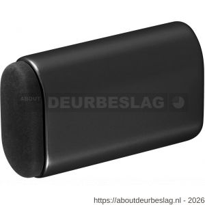 Hermeta 4704 deurbuffer ovaal 60 mm mat zwart - R20101967 - afbeelding 1