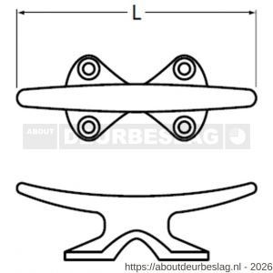 Hermeta 5110 koordhouder 60 mm naturel - R20101519 - afbeelding 2