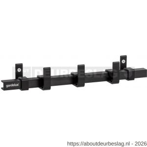 Hermeta GA7293 wand garderobe Gardelux Anna 3 haaks mat zwart - R20102015 - afbeelding 1