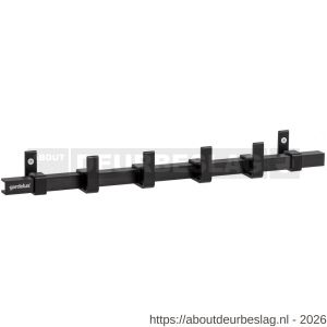 Hermeta GA7444 wand garderobe Gardelux Anna 4 haaks mat zwart - R20102019 - afbeelding 1