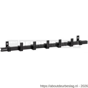 Hermeta GA7595 wand garderobe Gardelux Anna 5 haaks mat zwart - R20102023 - afbeelding 1