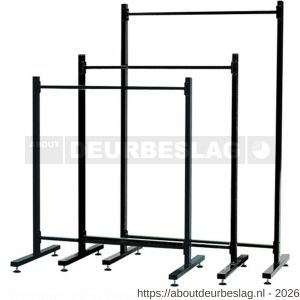 Hermeta 1337 garderobe standaard dubbel 175 cm zwart - R20100543 - afbeelding 2