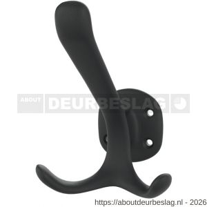 Hermeta X'Tenz X028 Nobel nummer #3 garderobe hoed- en jashaak dubbel antraciet - R20101767 - afbeelding 1