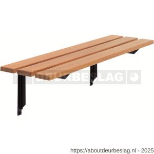 Hermeta 3007 zitbank zitdeel hout 90x25 mm meranti hardhout per meter - R20101350 - afbeelding 3