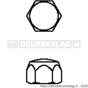 Hermeta 5865 dopmoer M8 mat zwart - R20100010 - afbeelding 2