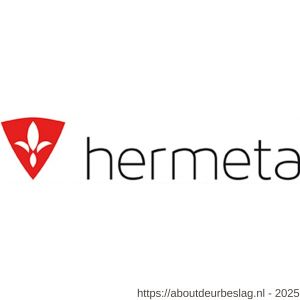 Hermeta 3033 zitbank Gardelux type 6 215 cm aluminium zitting zwart - R20101330 - afbeelding 2
