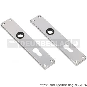 Ami 212/41 RH langschild aluminium rondhoek profielcilinder PC 55 F1 - R10900631 - afbeelding 1