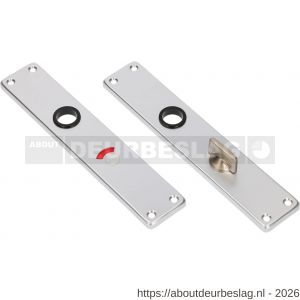 Ami 212/41 RH langschild aluminium rondhoek toilet- en badkamersluiting WC 5/57 mm F1 - R10900638 - afbeelding 1