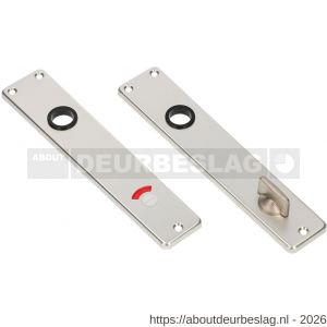 Ami 218/3 RH langschild aluminium rondhoek toilet- en badkamersluiting WC 218/3 RH 8x110 mm F2 - R10900669 - afbeelding 1