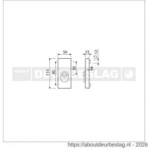 Ami VHB 115/50/15 KT veiligheidsrozet SKG*** kerntrekbeveiliging buitenrozet 115/15 KT F1 - R10901543 - afbeelding 2
