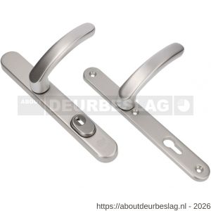 Ami VHB 257/37/2-378 KT veiligheids Rotaveer kruk-kruk smalschildgarnituur SKG*** kerntrekbeveiliging ovaal VHB deurkruk 378 Rota 257/37/2 kerntrek KT 92 F1 en deurkruk 378 Rota 257/32/2 profielcilinder PC 92 deurdikte 53-57 mm - R10901657 - afbeelding 1